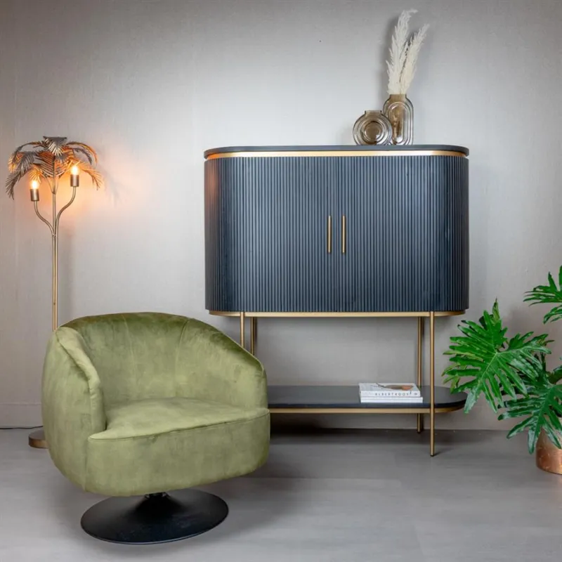 Lage Prijs Barga Fauteuil - Bliss 19 green (draaibaar)